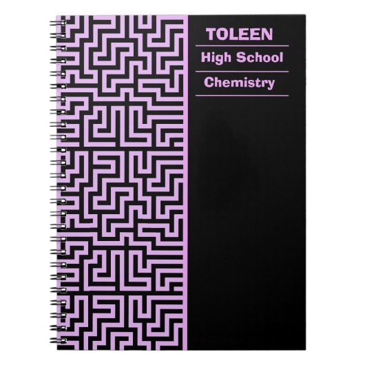 Gepersonaliseerd kleurig patroon notitieboek (Voorkant)