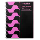 Gepersonaliseerd kleurig patroon notitieboek (Voorkant)