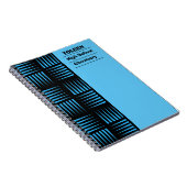 Gepersonaliseerd kleurig patroon notitieboek (Rechterzijde)