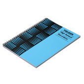 Gepersonaliseerd kleurig patroon notitieboek (Linkerzijde)