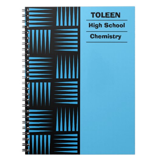 Gepersonaliseerd kleurig patroon notitieboek (Voorkant)