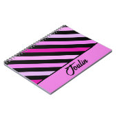 Gepersonaliseerd kleurig patroon notitieboek (Linkerzijde)