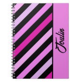 Gepersonaliseerd kleurig patroon notitieboek (Voorkant)