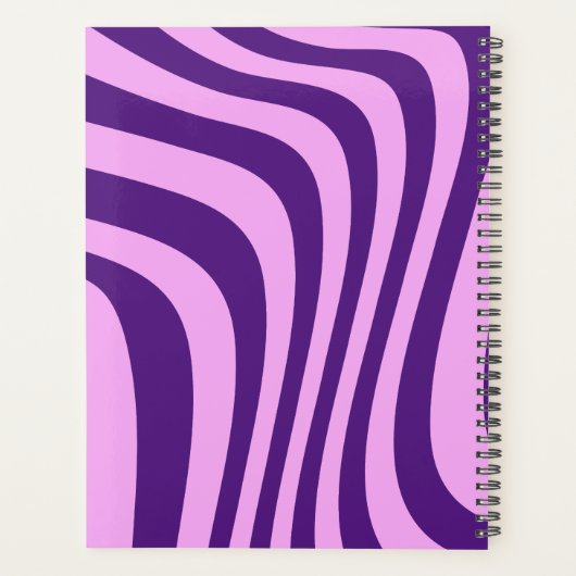 Gepersonaliseerd kleurig patroon planner (Achterkant)