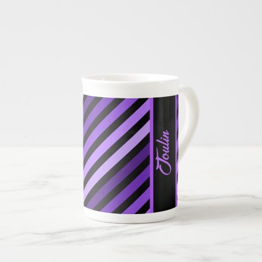 Gepersonaliseerd kleurig patroon porselein kop (Voorkant rechts)