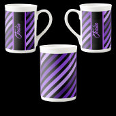 Gepersonaliseerd kleurig patroon porselein kop