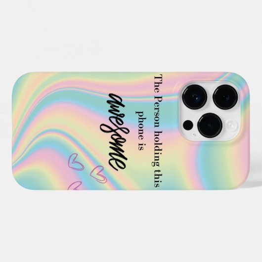 Gepersonaliseerd kleurrijk Case-Mate iPhone case (Achterkant (horizontaal))