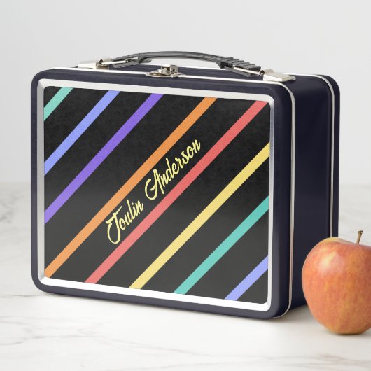 Gepersonaliseerd kleurrijk gestreept patroon (In situ)