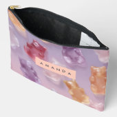 Gepersonaliseerd Kleurrijk Gummy Beer Patroon Etui (Open)