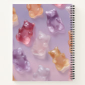 Gepersonaliseerd Kleurrijk Gummy Beer Patroon Notitieboek (Achterkant)