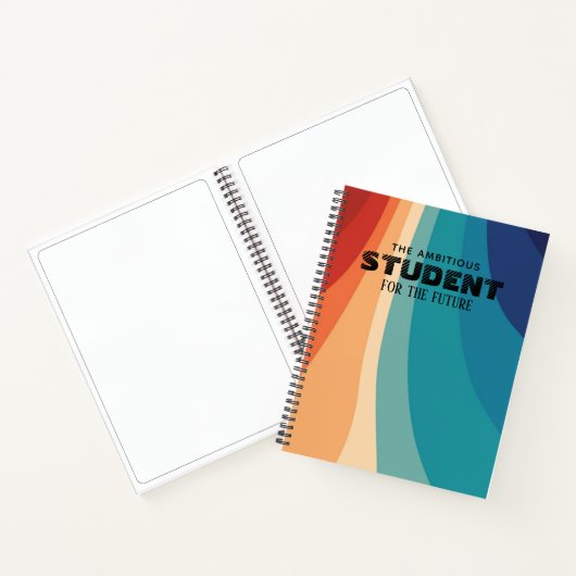 Gepersonaliseerd kleurrijk Notitieboek (Binnen)