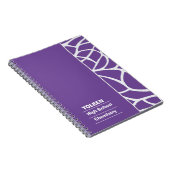 Gepersonaliseerd kleurrijk patroon niet notitieboek (Rechterzijde)