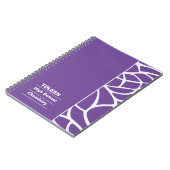 Gepersonaliseerd kleurrijk patroon niet notitieboek (Linkerzijde)