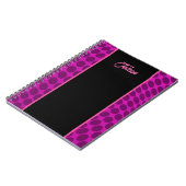 Gepersonaliseerd kleurrijk patroon niet notitieboek (Linkerzijde)