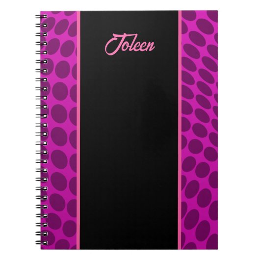 Gepersonaliseerd kleurrijk patroon niet notitieboek (Voorkant)