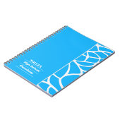 Gepersonaliseerd kleurrijk patroon niet notitieboek (Linkerzijde)