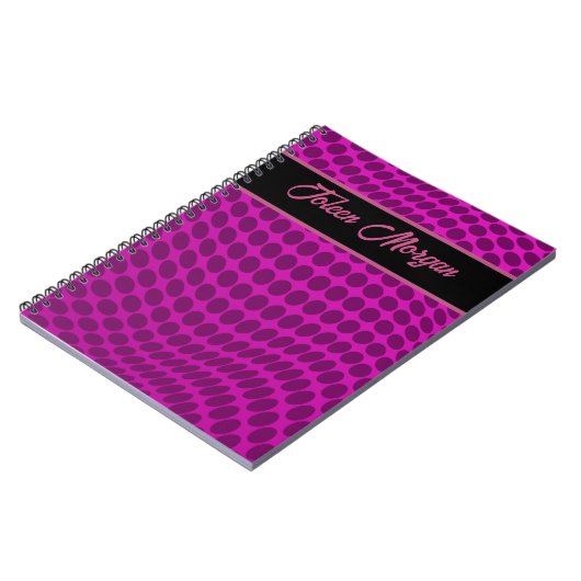 Gepersonaliseerd kleurrijk patroon niet notitieboek (Linkerzijde)