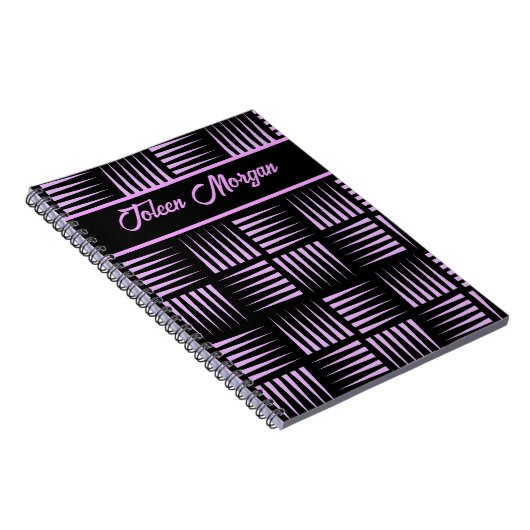 Gepersonaliseerd kleurrijk patroon niet notitieboek (Rechterzijde)