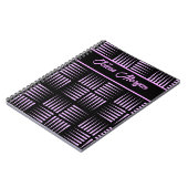 Gepersonaliseerd kleurrijk patroon niet notitieboek (Linkerzijde)