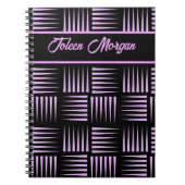 Gepersonaliseerd kleurrijk patroon niet notitieboek (Voorkant)