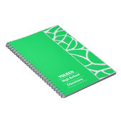 Gepersonaliseerd kleurrijk patroon niet notitieboek (Rechterzijde)