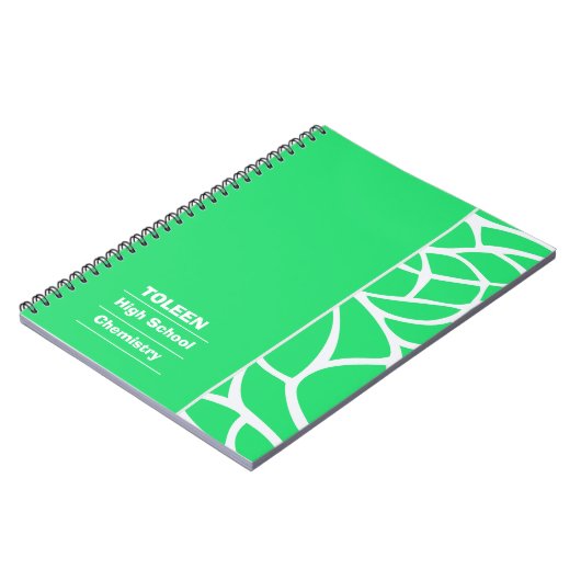 Gepersonaliseerd kleurrijk patroon niet notitieboek (Linkerzijde)