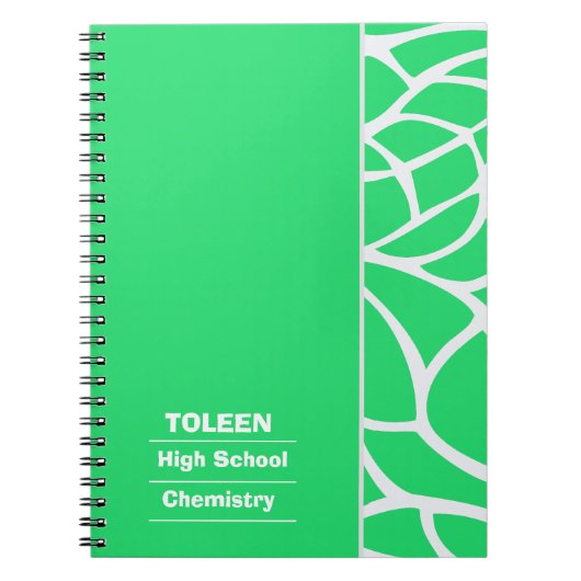 Gepersonaliseerd kleurrijk patroon niet notitieboek (Voorkant)