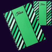 Gepersonaliseerd kleurrijk patroon niet notitieboek