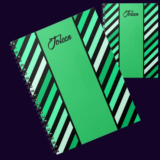 Gepersonaliseerd kleurrijk patroon niet notitieboek