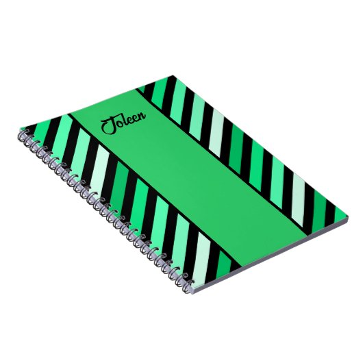 Gepersonaliseerd kleurrijk patroon niet notitieboek (Rechterzijde)