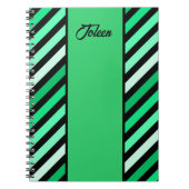 Gepersonaliseerd kleurrijk patroon niet notitieboek (Voorkant)