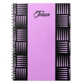 Gepersonaliseerd kleurrijk patroon niet notitieboek (Voorkant)