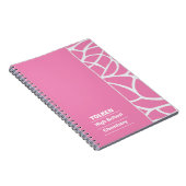 Gepersonaliseerd kleurrijk patroon niet notitieboek (Rechterzijde)