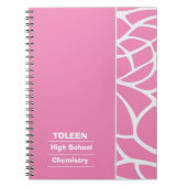 Gepersonaliseerd kleurrijk patroon niet notitieboek (Voorkant)