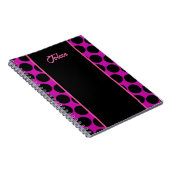 Gepersonaliseerd kleurrijk patroon niet notitieboek (Rechterzijde)