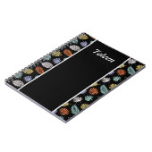 Gepersonaliseerd kleurrijk patroon niet notitieboek (Linkerzijde)