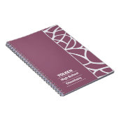 Gepersonaliseerd kleurrijk patroon niet notitieboek (Rechterzijde)