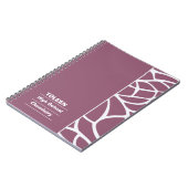 Gepersonaliseerd kleurrijk patroon niet notitieboek (Linkerzijde)