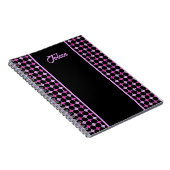 Gepersonaliseerd kleurrijk patroon niet notitieboek (Rechterzijde)