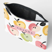 Gepersonaliseerd kleurrijk Schattige appelpatroon Etui (Open)