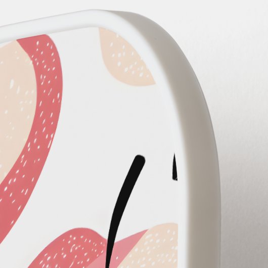 Gepersonaliseerd kleurrijk Schattige appelpatroon Pickleball Paddle (Links Detail)