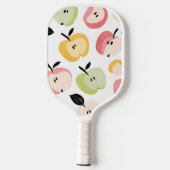 Gepersonaliseerd kleurrijk Schattige appelpatroon Pickleball Paddle (Achterkant)