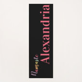 Gepersonaliseerd kleurrijk script yogamat (Voorkant)