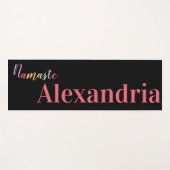 Gepersonaliseerd kleurrijk script yogamat (Voorkant (horizontaal))