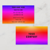 Gepersonaliseerd Kleurrijk Visitekaartje Uw Bedrij (Voorkant / Achterkant)