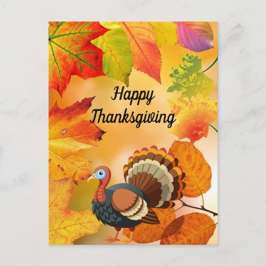 Gepersonaliseerd - Kleurrijke Herfst / Herfst Turk Briefkaart (Voorkant)