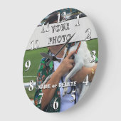 Gepersonaliseerd Klok met Foto en Naam of Schrappi (Hoek)