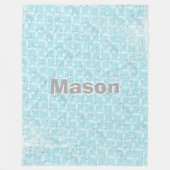 Gepersonaliseerd knul Room Modern Teepee Arrow Pat Fleece Deken (Voorkant)