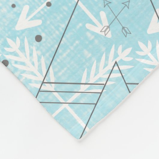 Gepersonaliseerd knul Room Modern Teepee Arrow Pat Fleece Deken (Hoek)