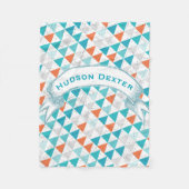 Gepersonaliseerd knul Room Modern Teepee Arrow Pat Fleece Deken (Voorkant)